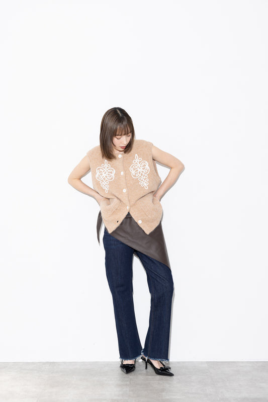 Faux Leather Scarf