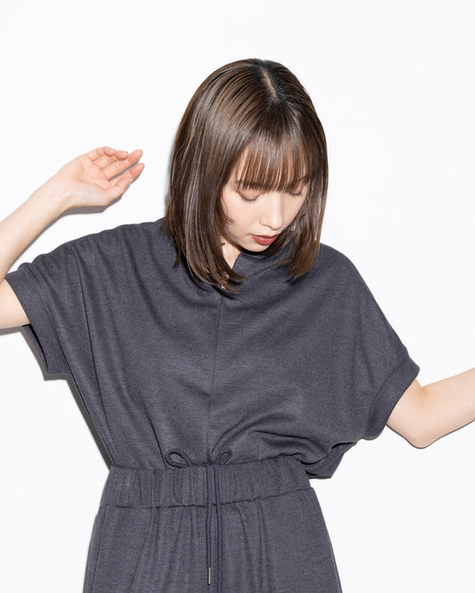 Front Zip Knit Top