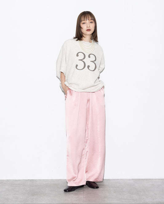 Elastic Waist Satin Pants