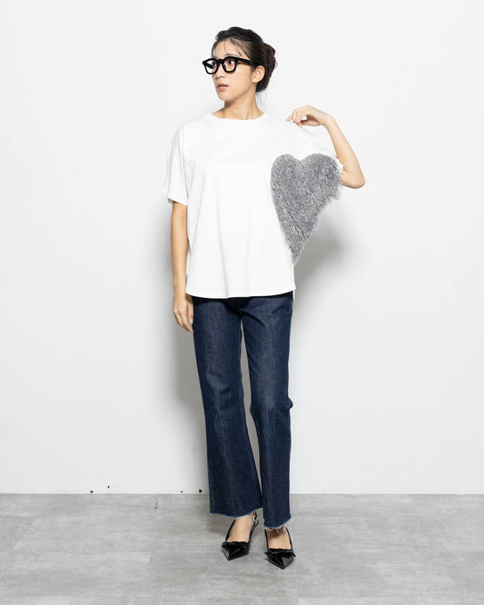 HEART fringe Tee