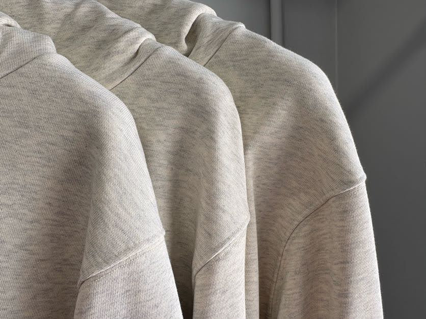 A Logo Print Fleece Hoodie