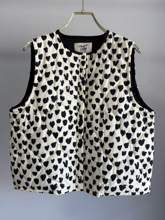 Heart Pattern Padding Vest