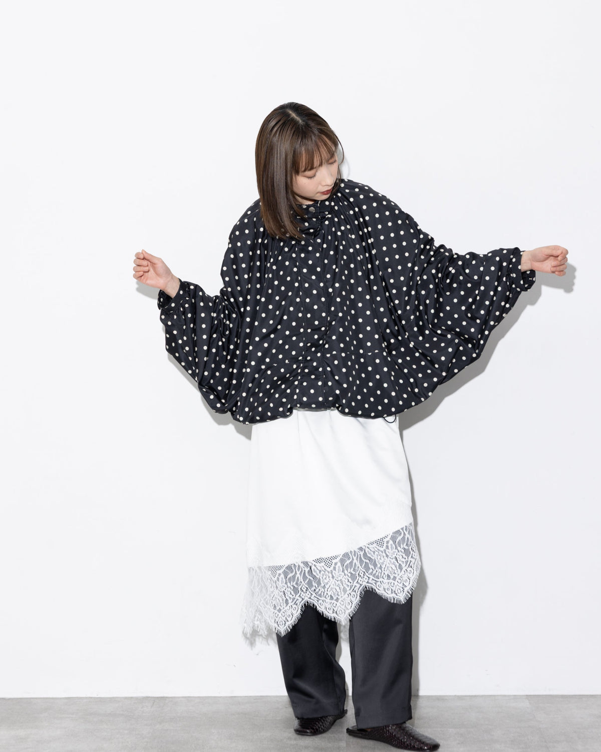 Dot Blouson Jacket
