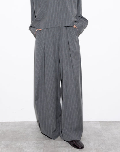 Pinstripe Wide Pants