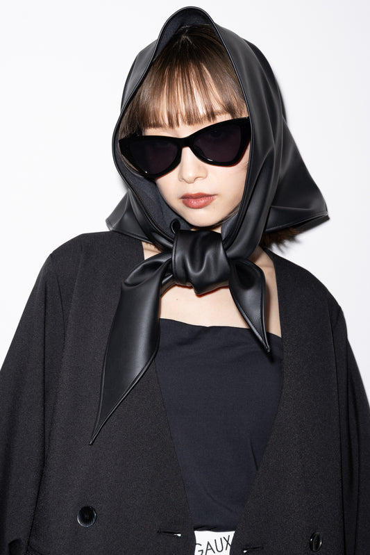 Faux Leather Scarf