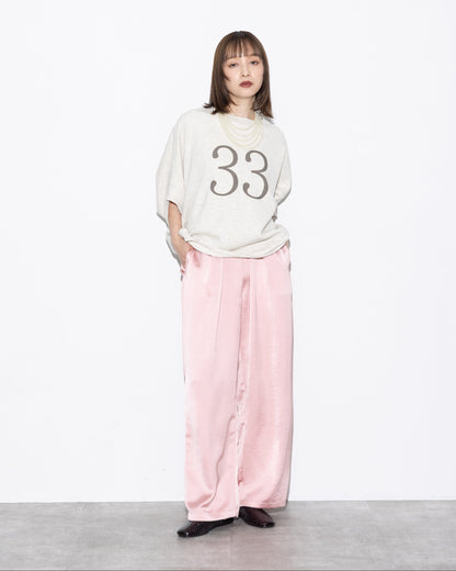Elastic Waist Satin Pants