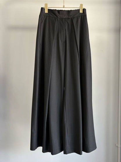 Pinstripe Wide Pants
