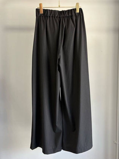 Pinstripe Wide Pants