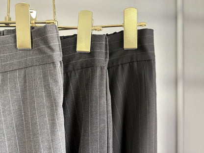 Pinstripe Wide Pants