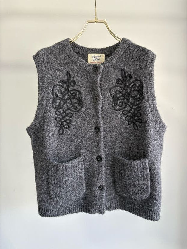 Cord Embroidery Vest