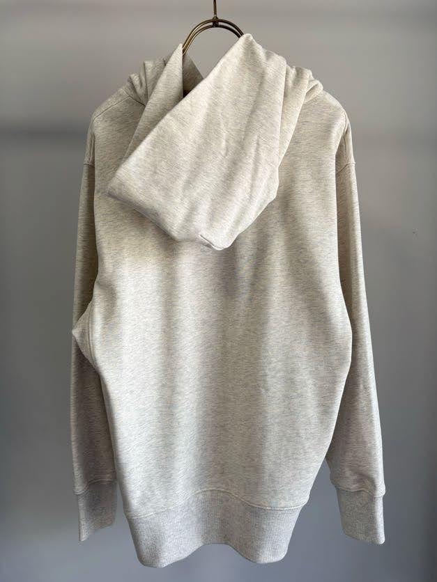 A Logo Print Fleece Hoodie