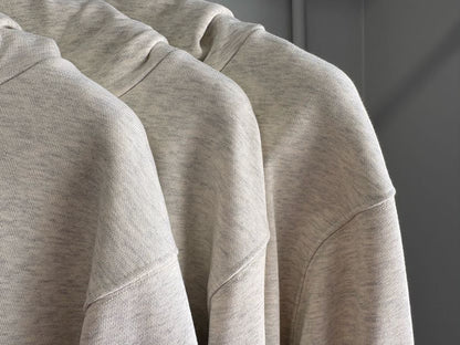 A Logo Print Fleece Hoodie