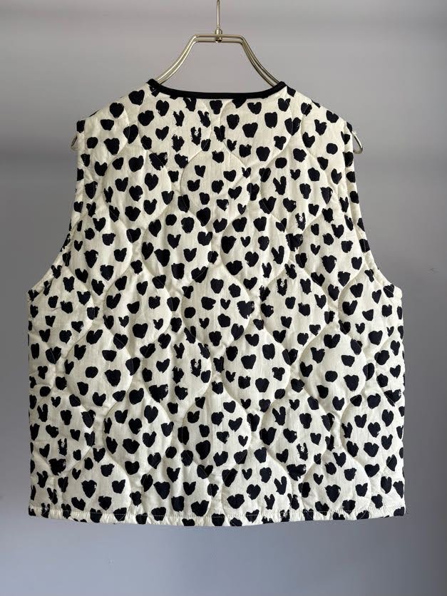 Heart Pattern Padding Vest