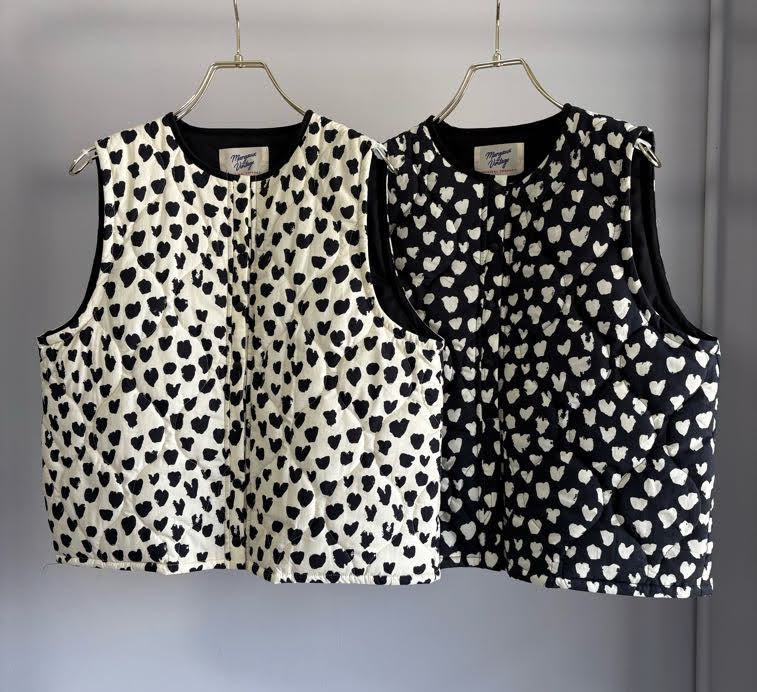 Heart Pattern Padding Vest
