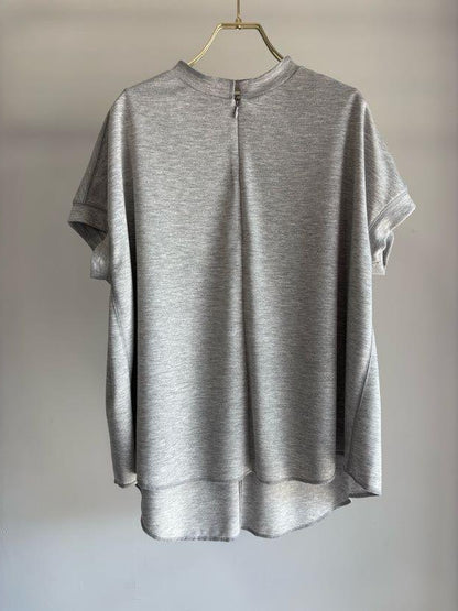 Front Zip Knit Top