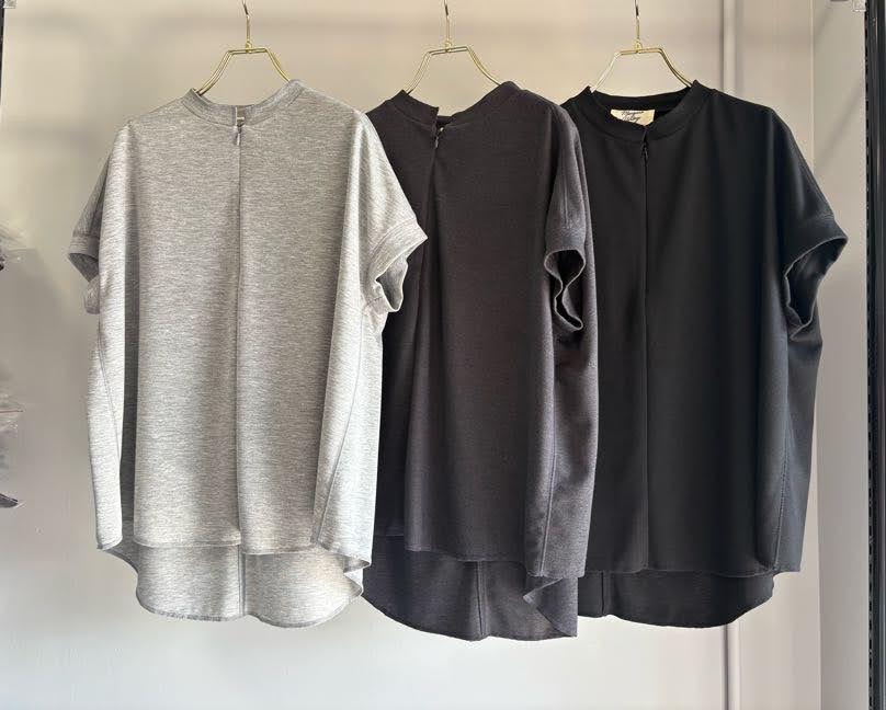 Front Zip Knit Top