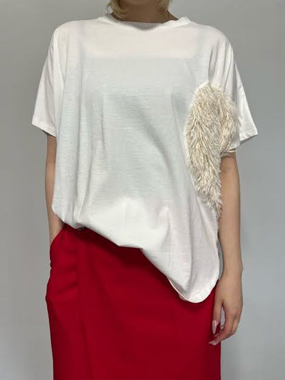 HEART fringe Tee