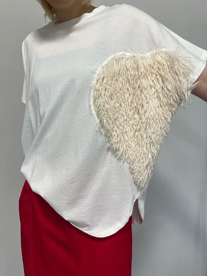 HEART fringe Tee